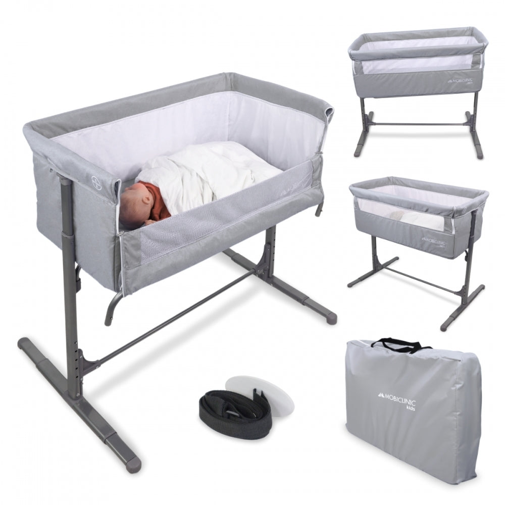Berceau Cododo 2 En 1 Willonin – Avec Matelas, Moustiquaire, 4 Roues, Réglable De 0 à 36 Mois