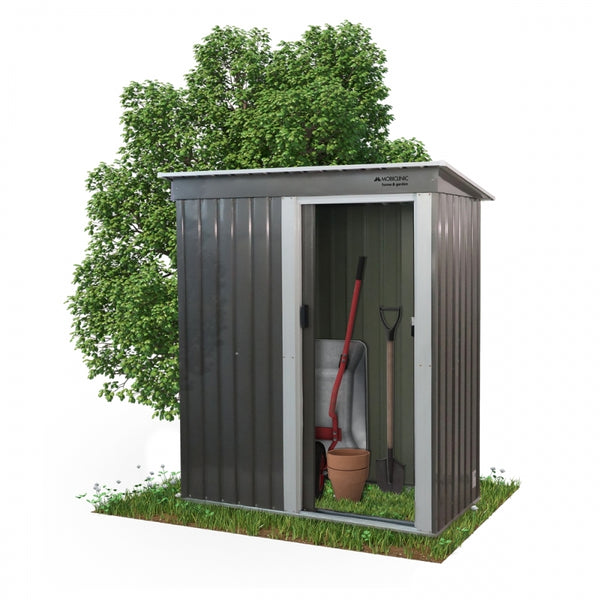 Abri de jardin | Rangement | Toit en pente | Porte coulissante | Verrouillable | Robuste | Nomi |Mobiclinic