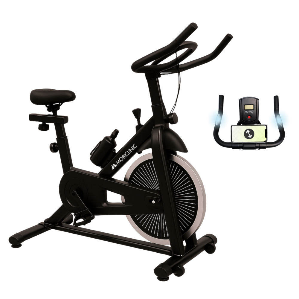 Vélo D'appartement Spinning Bike | Volant 10kg - Écran LCD - Siège Réglable 76-98cm - Cardio Maison