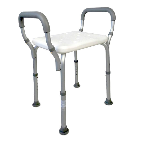 Chaise de douche | Réglable en hauteur | Avec accoudoirs et pieds antidérapants | Acueducto | Mobiclinic