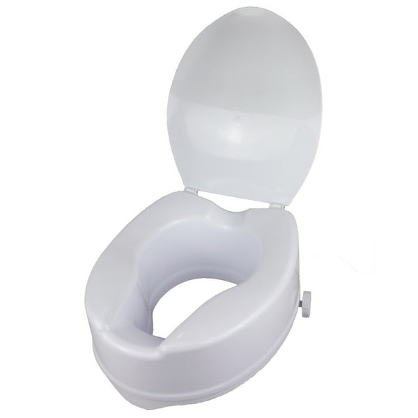 Rehausseur WC | Avec couvercle | Hauteur 14 cm | Blanc | Titan | Mobiclinic