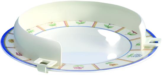 Rebord d’assiette d'aide au repas pour assiettes | Plastique