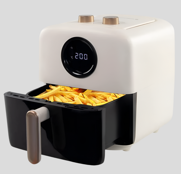 Grande friteuse à convection XL | 5litres | 10 programmes | éclairage intérieur | Affichage LED | Air Fryer | Limos | Mobiclinic