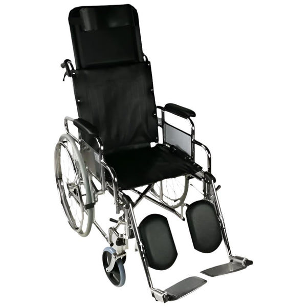 Fauteuil roulant pliant | Dossier inclinable | Repose-jambes et appui-tête | Orthopédique | Obelisco | Mobiclinic